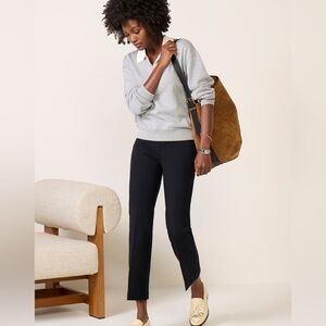 SPANX The Perfect Pant Kick Flare Black Ankle Pants Size L EUC